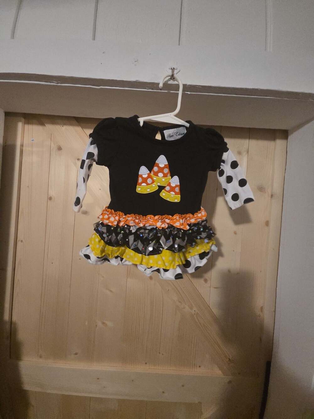 Rare Editions Halloween Candy Corn Dress